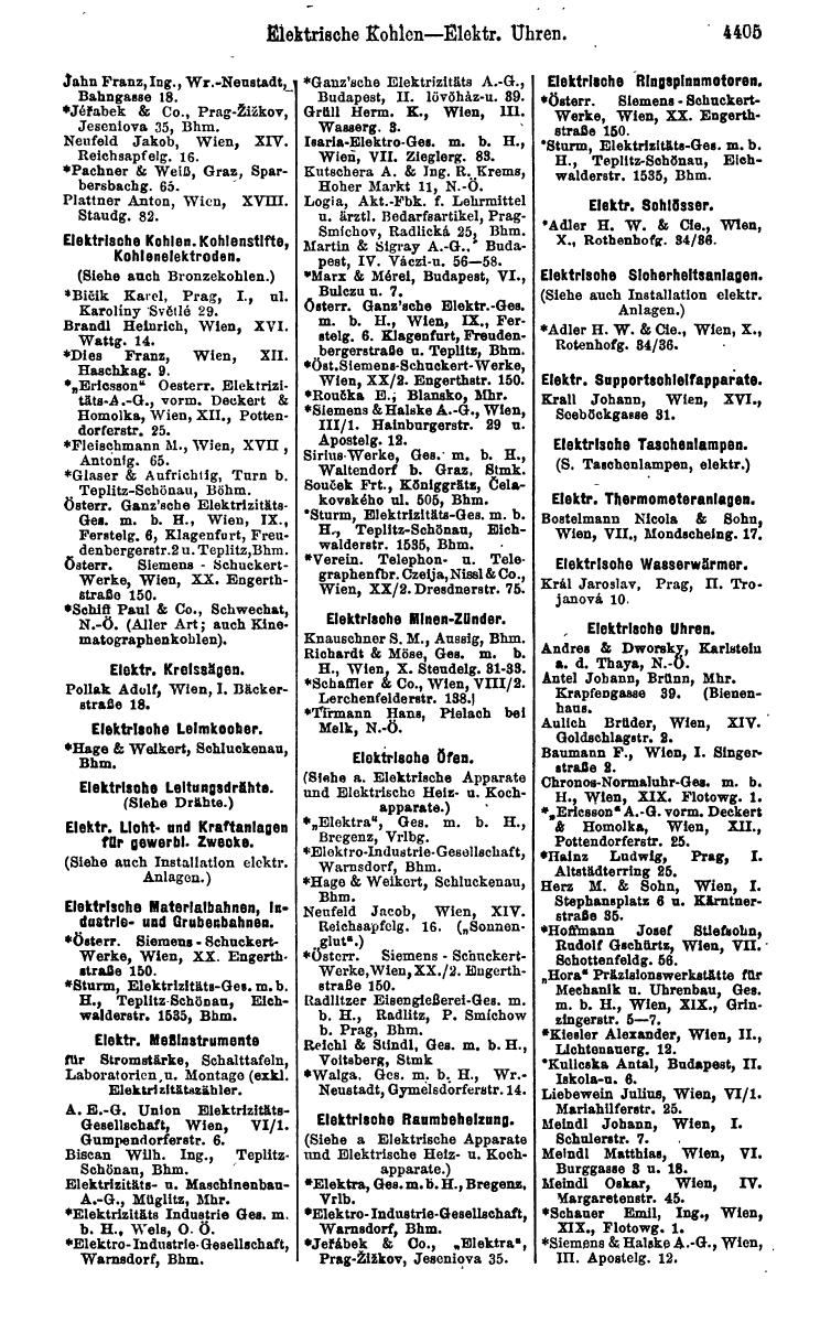 Compass 1922. Band VI: Österreich, Tschechoslowakei, Ungarn, Jugoslawien. - Page 913