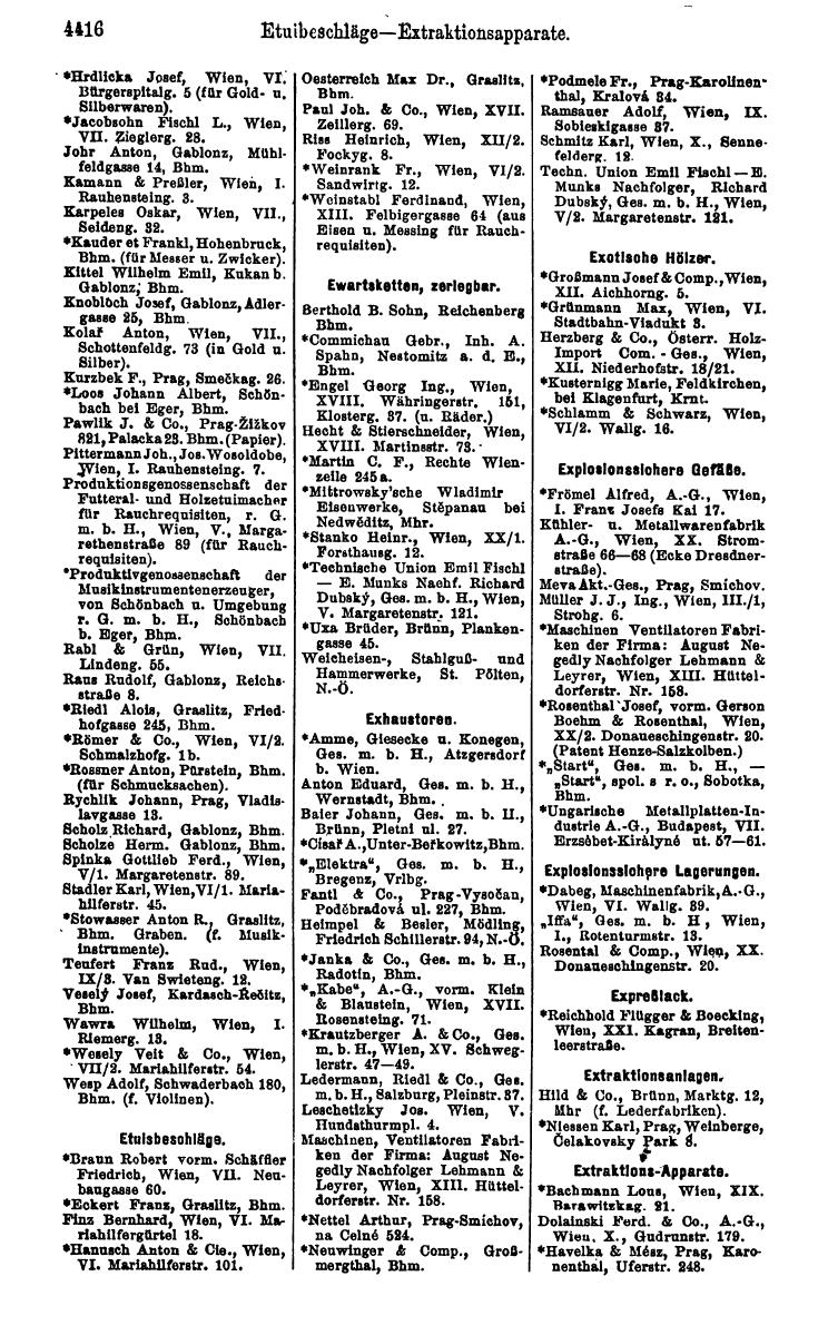 Compass 1922. Band VI: Österreich, Tschechoslowakei, Ungarn, Jugoslawien. - Page 924