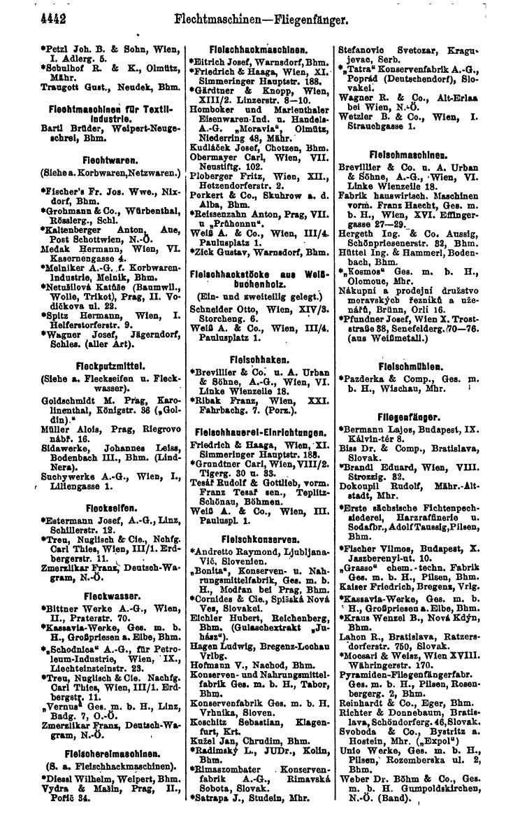 Compass 1922. Band VI: Österreich, Tschechoslowakei, Ungarn, Jugoslawien. - Page 954