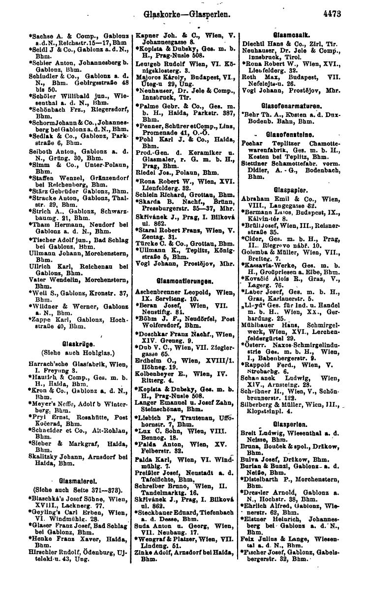 Compass 1922. Band VI: Österreich, Tschechoslowakei, Ungarn, Jugoslawien. - Page 987