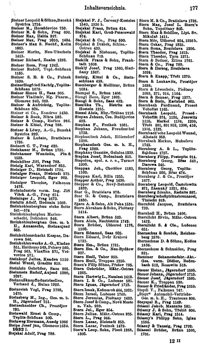 Compass. Industrielles Jahrbuch 1928: Tschechoslowakei. - Page 203