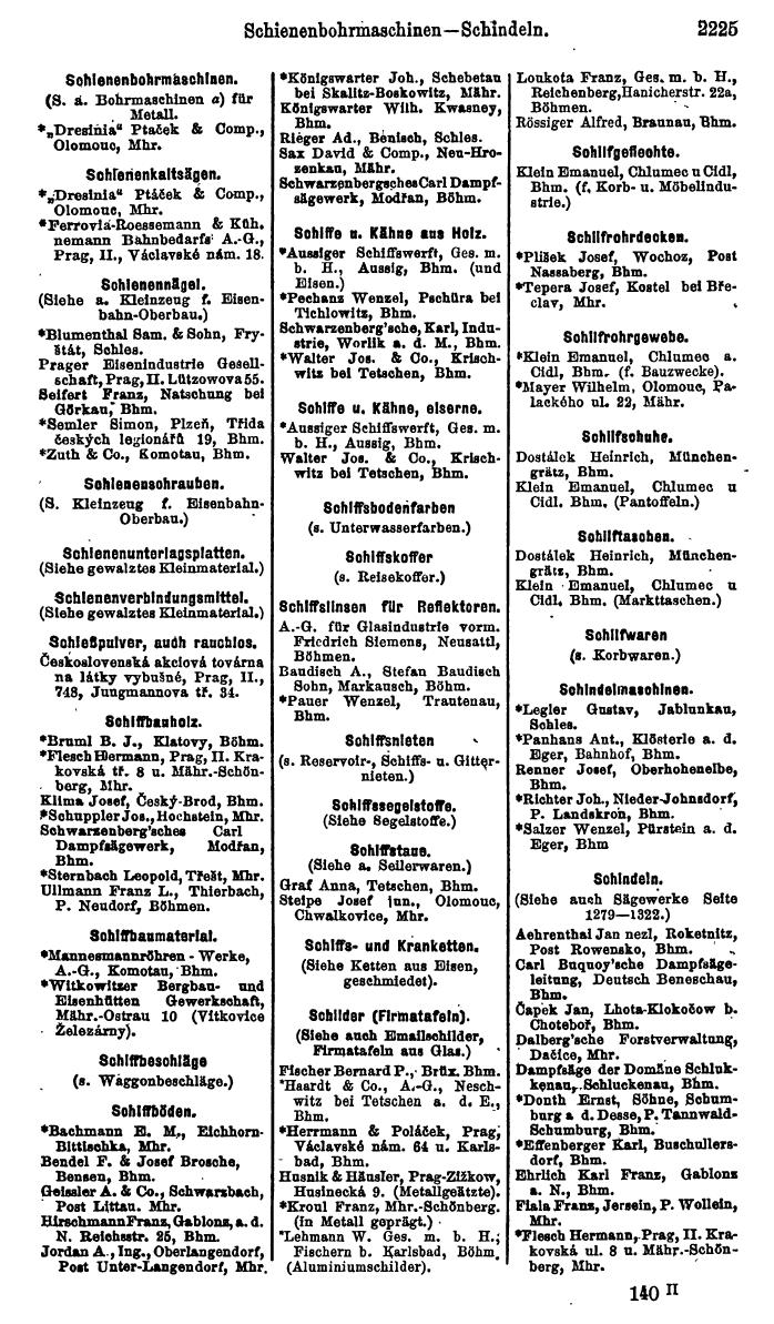 Compass. Industrielles Jahrbuch 1928: Tschechoslowakei. - Seite 2331