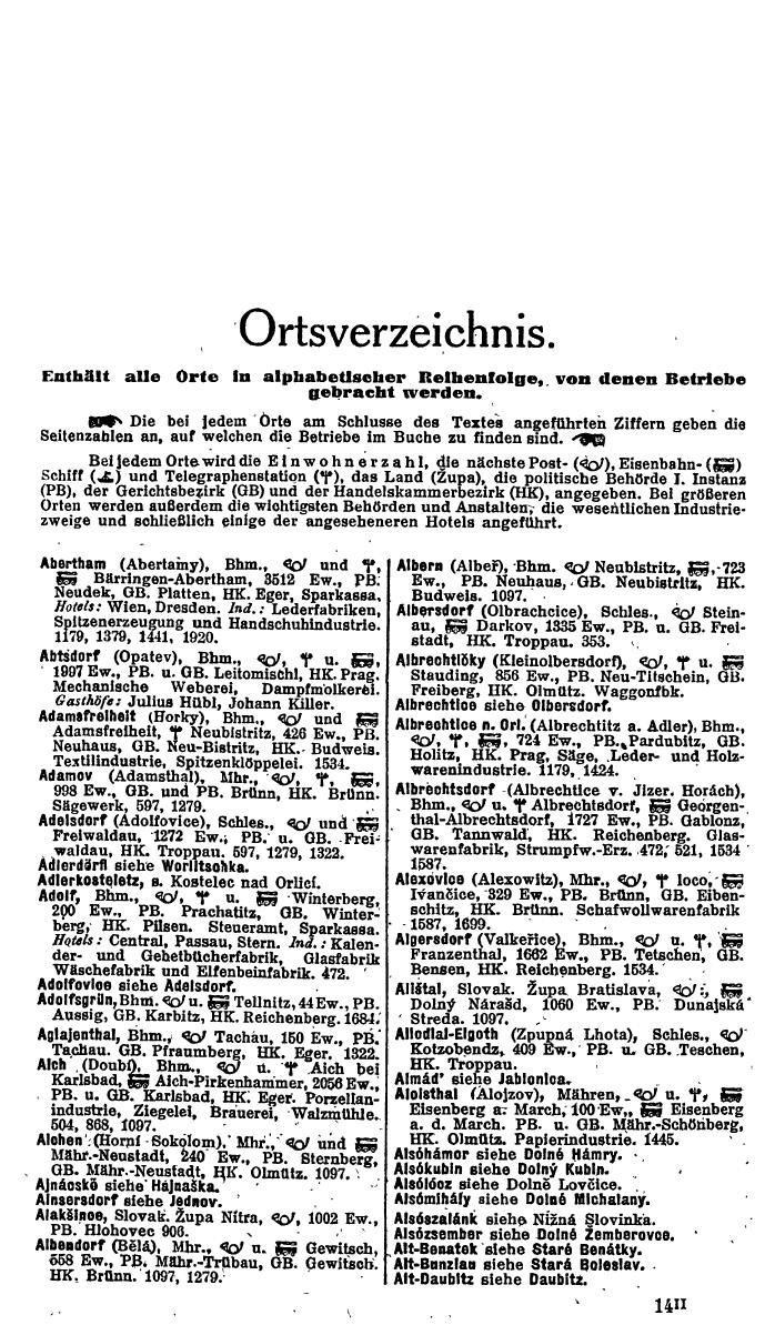 Compass. Industrielles Jahrbuch 1928: Tschechoslowakei. - Seite 235