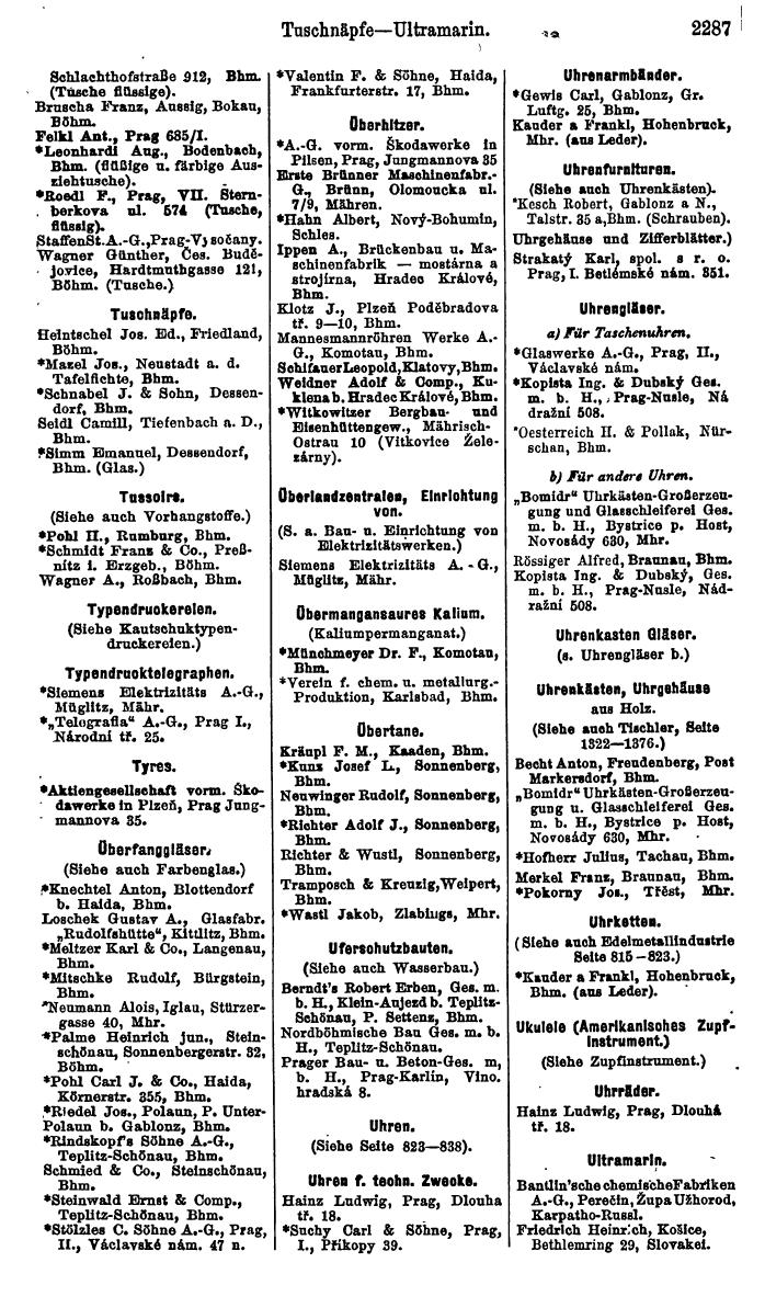 Compass. Industrielles Jahrbuch 1928: Tschechoslowakei. - Page 2393
