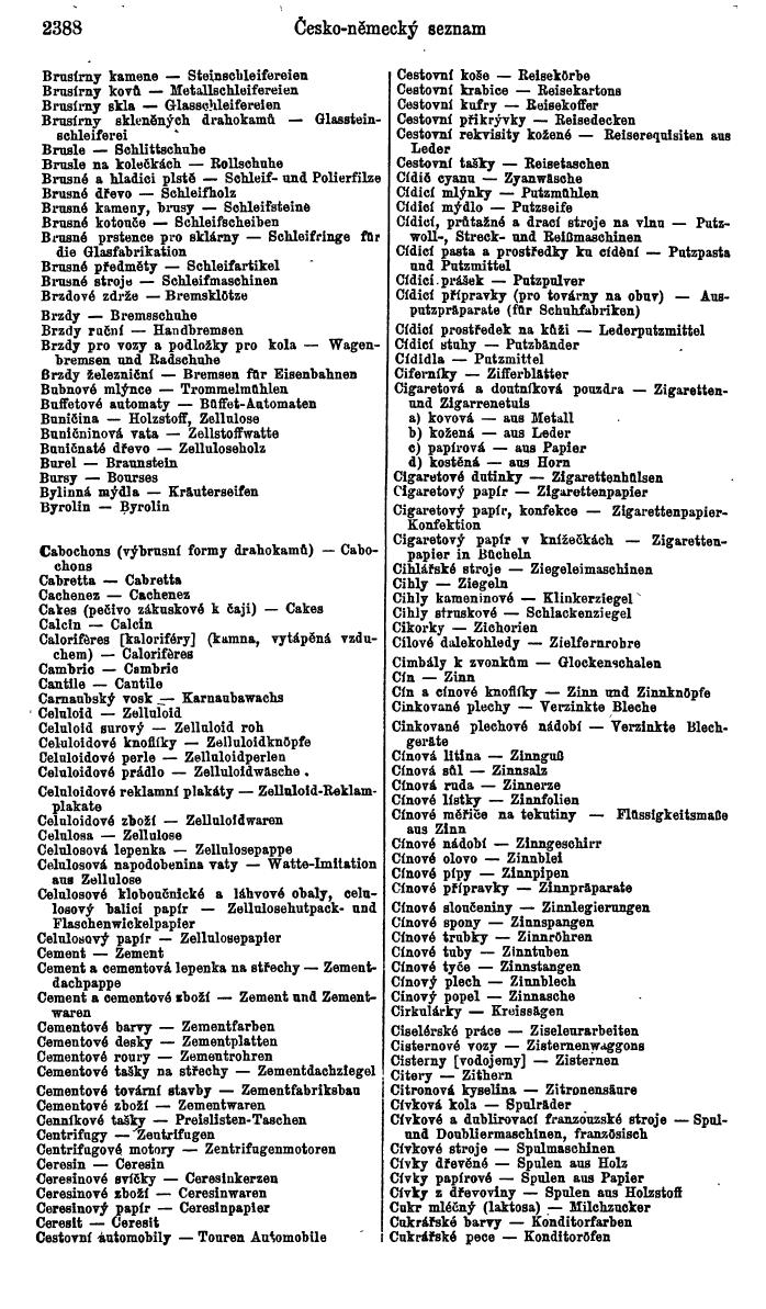 Compass. Industrielles Jahrbuch 1928: Tschechoslowakei. - Seite 2498