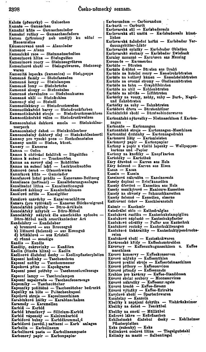 Compass. Industrielles Jahrbuch 1928: Tschechoslowakei. - Seite 2508