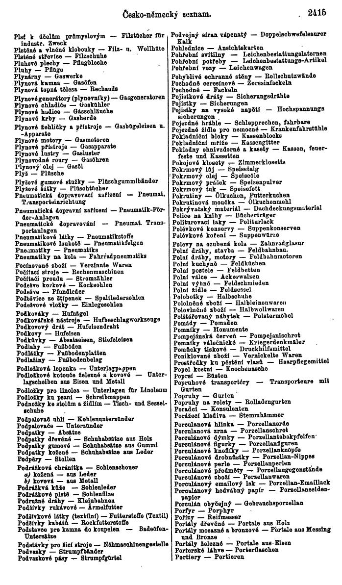 Compass. Industrielles Jahrbuch 1928: Tschechoslowakei. - Seite 2525