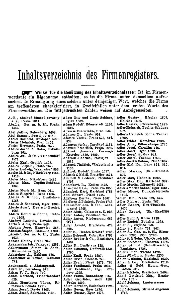 Compass. Industrielles Jahrbuch 1928: Tschechoslowakei. - Seite 27