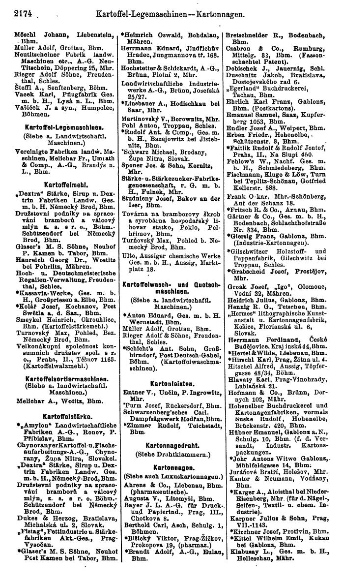 Compass. Industrielles Jahrbuch 1929: Tschechoslowakei. - Page 2266