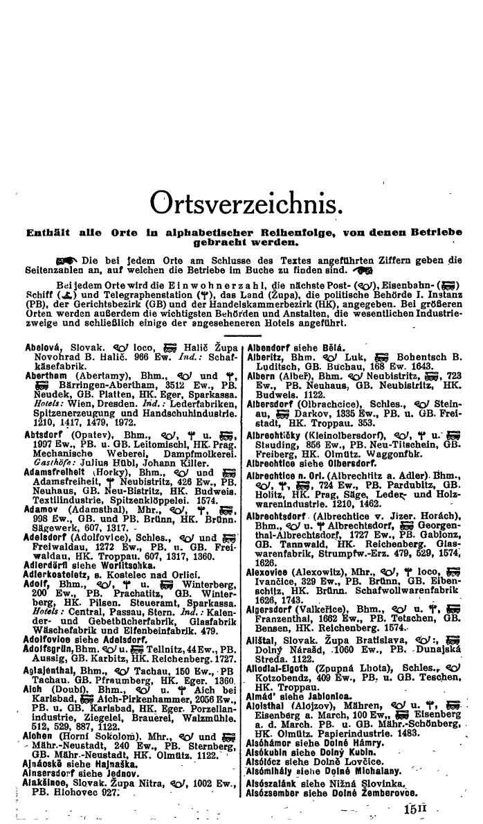 Compass. Industrielles Jahrbuch 1929: Tschechoslowakei. - Page 233