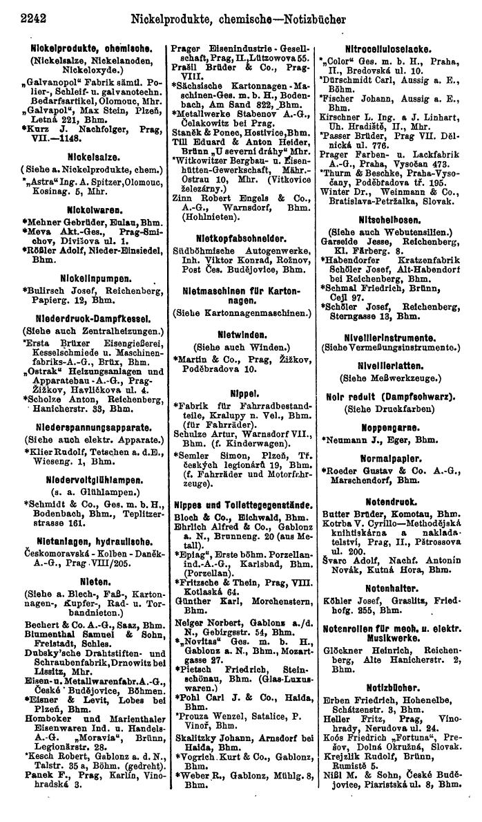Compass. Industrielles Jahrbuch 1929: Tschechoslowakei. - Page 2334