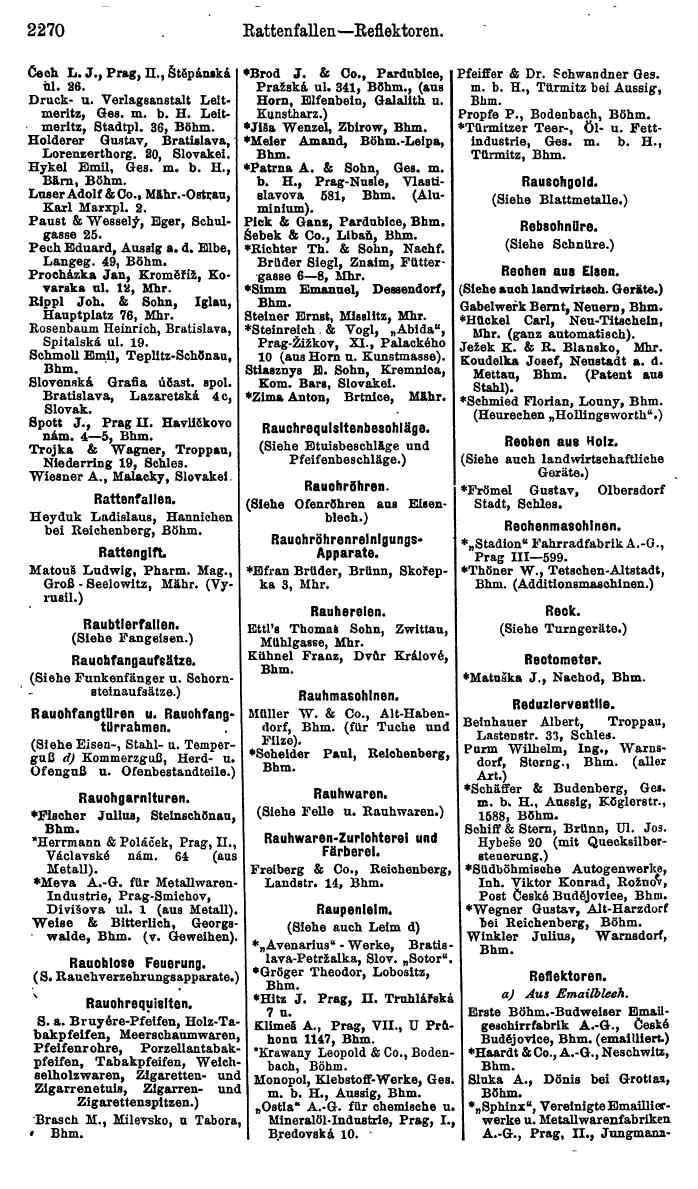 Compass. Industrielles Jahrbuch 1929: Tschechoslowakei. - Page 2362