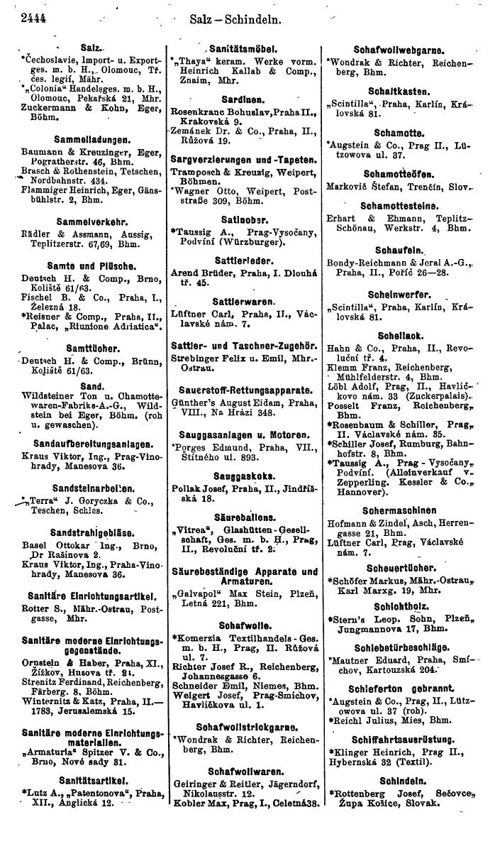 Compass. Industrielles Jahrbuch 1929: Tschechoslowakei. - Page 2530