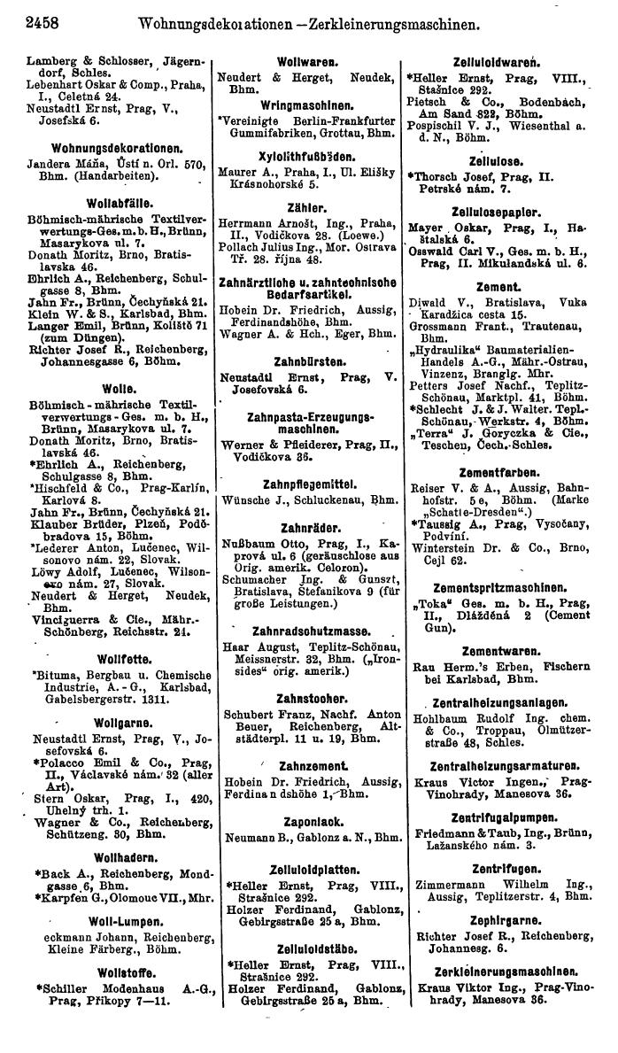 Compass. Industrielles Jahrbuch 1929: Tschechoslowakei. - Page 2544