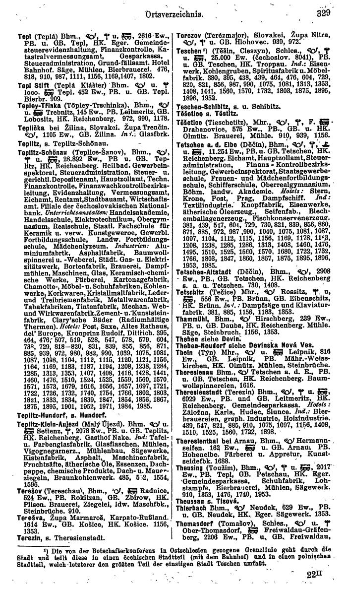 Compass. Industrielles Jahrbuch 1929: Tschechoslowakei. - Page 345