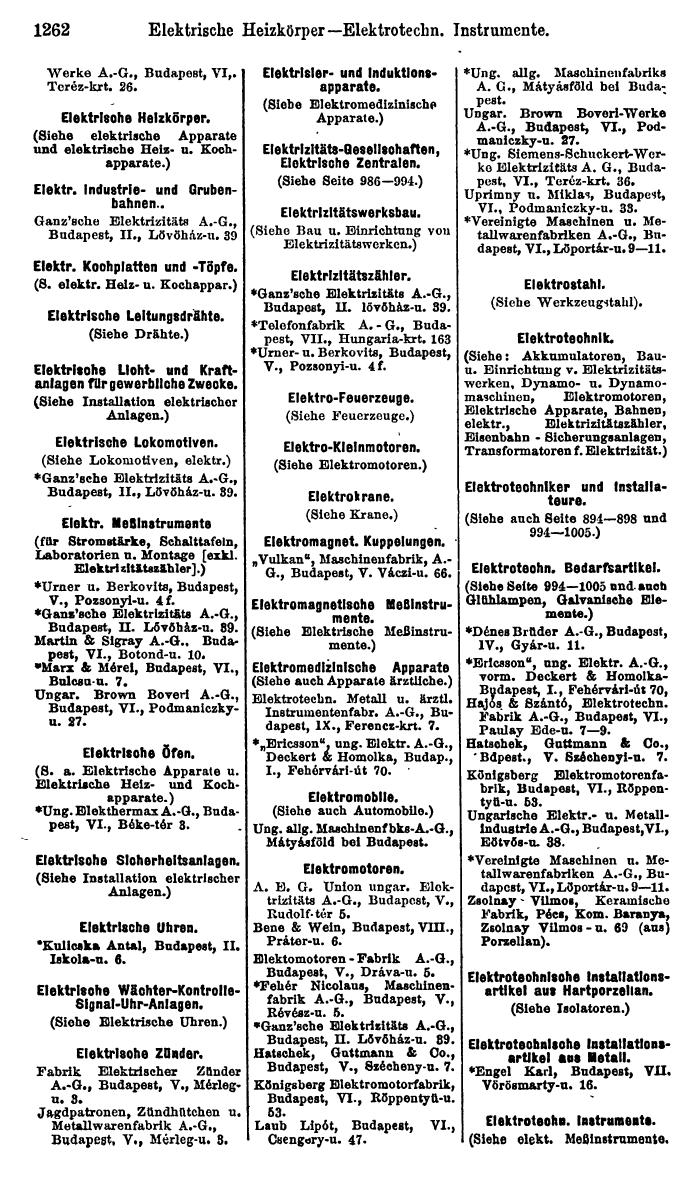 Compass. Industrielles Jahrbuch 1927: Jugoslawien, Ungarn. - Page 1292
