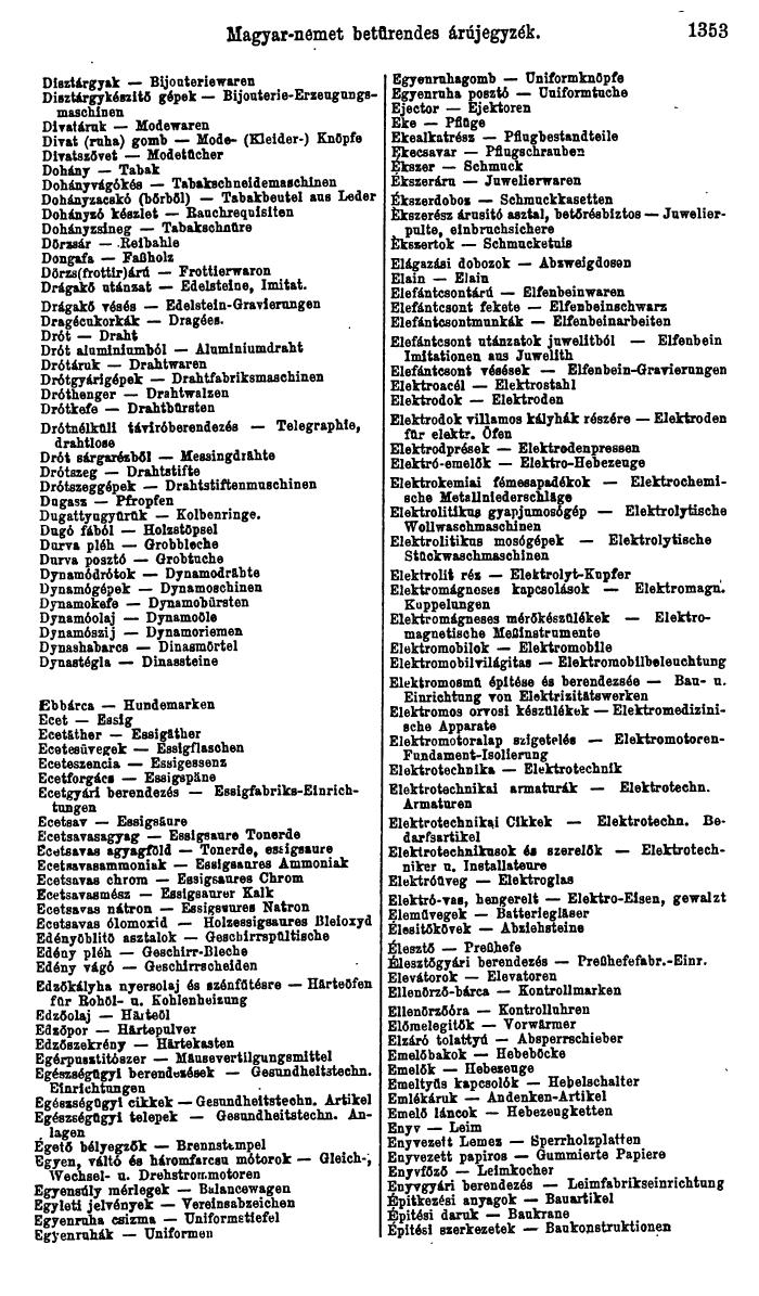 Compass. Industrielles Jahrbuch 1927: Jugoslawien, Ungarn. - Page 1383