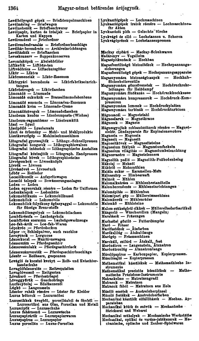 Compass. Industrielles Jahrbuch 1927: Jugoslawien, Ungarn. - Page 1394