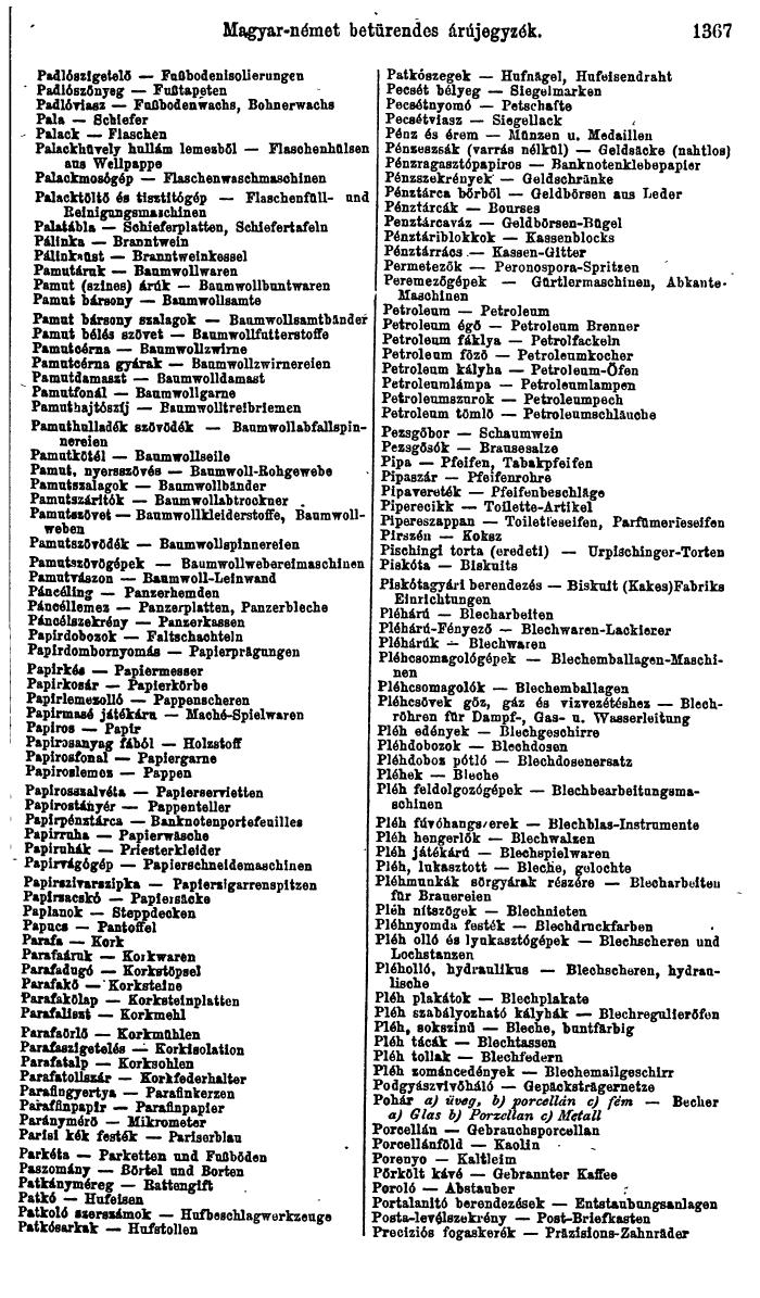 Compass. Industrielles Jahrbuch 1927: Jugoslawien, Ungarn. - Page 1397