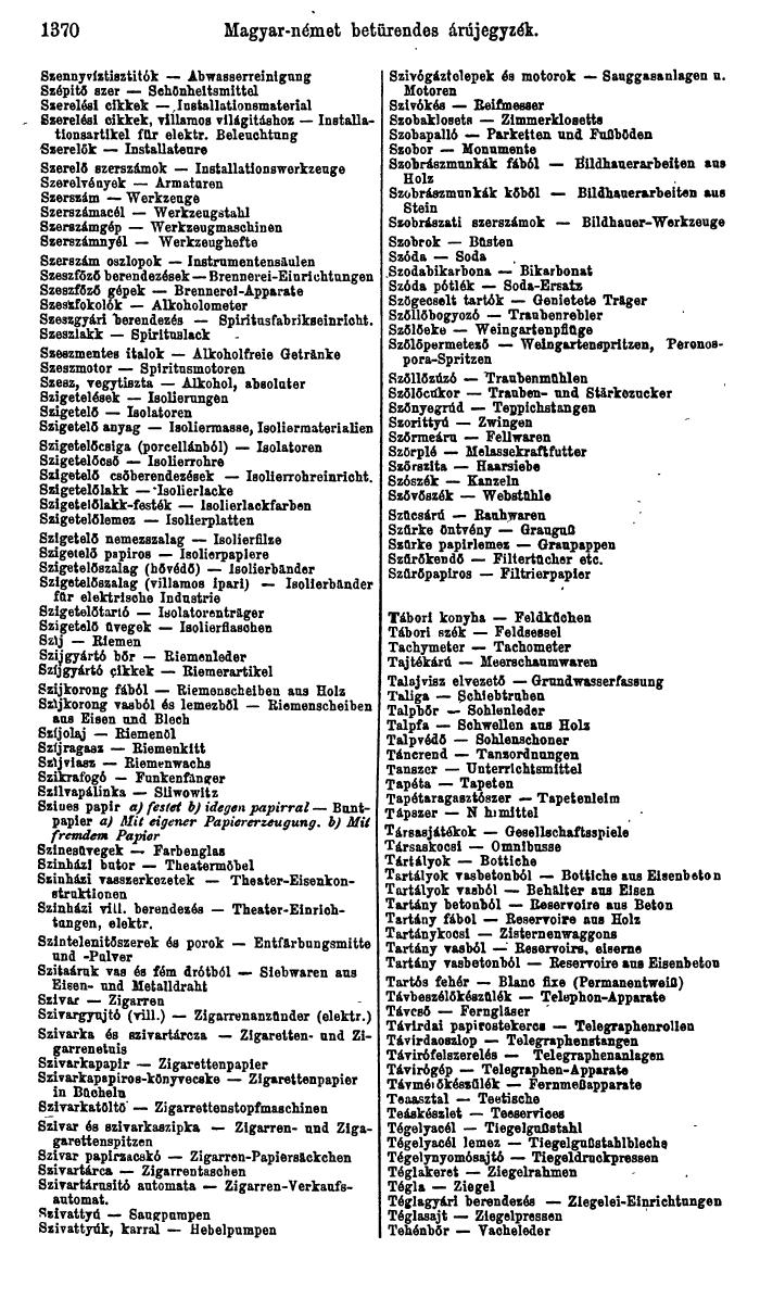 Compass. Industrielles Jahrbuch 1927: Jugoslawien, Ungarn. - Page 1400