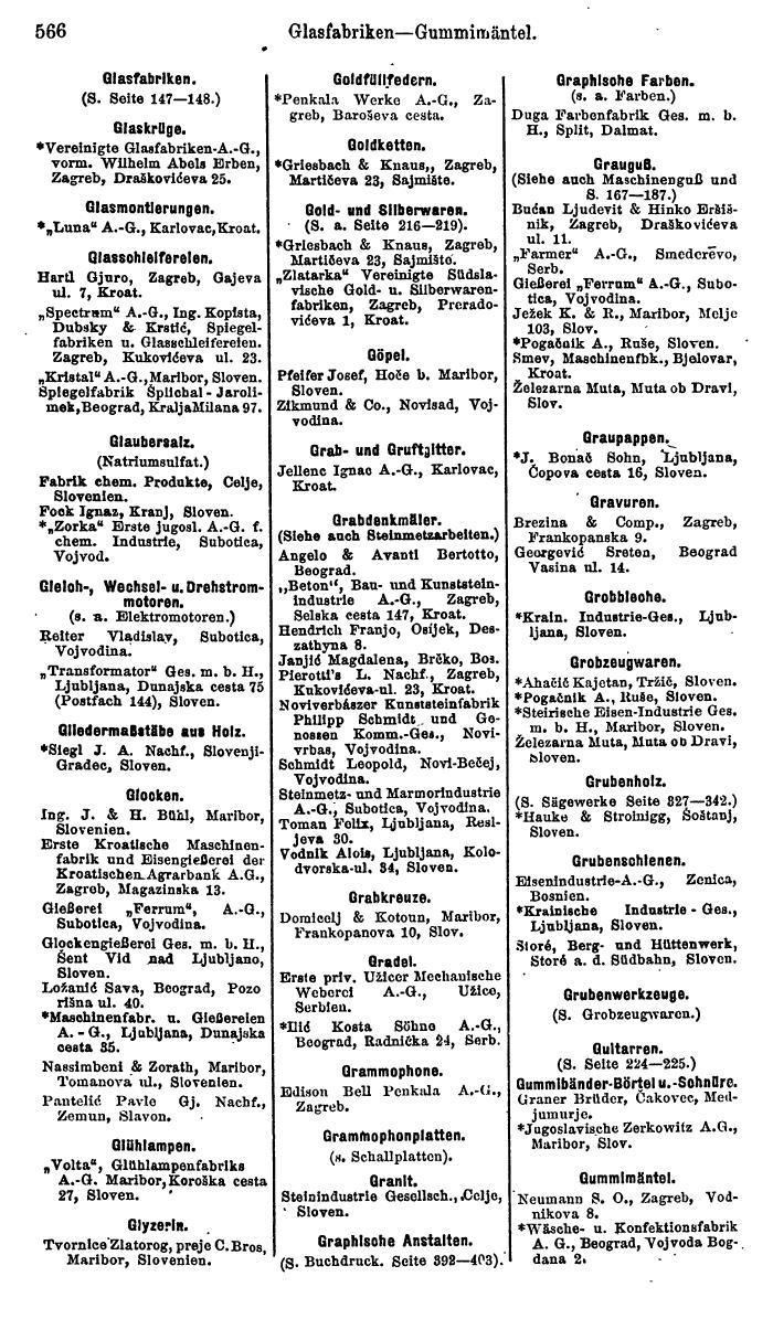 Compass. Industrielles Jahrbuch 1927: Jugoslawien, Ungarn. - Page 582