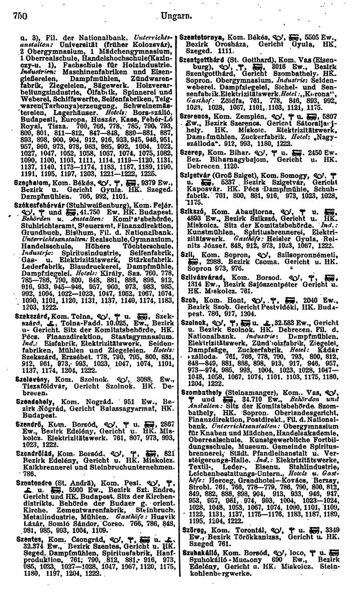 Compass. Industrielles Jahrbuch 1927: Jugoslawien, Ungarn. - Page 772
