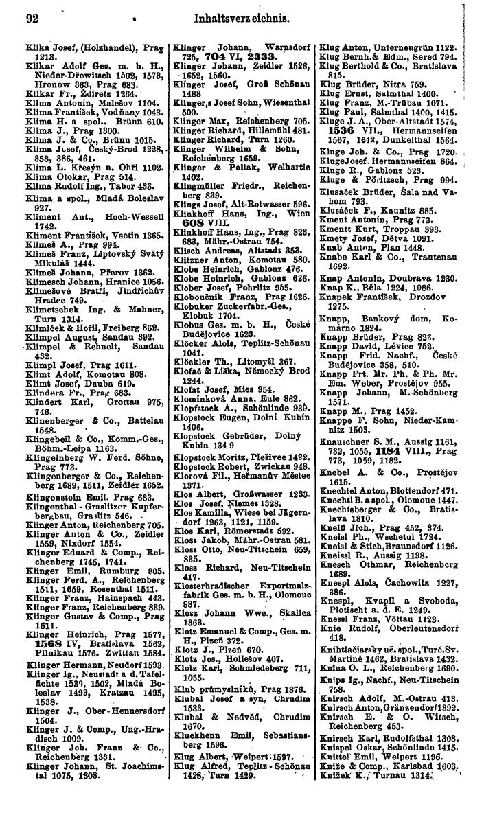 Compass. Kommerzieller Teil 1926: Tschechoslowakei. - Page 112