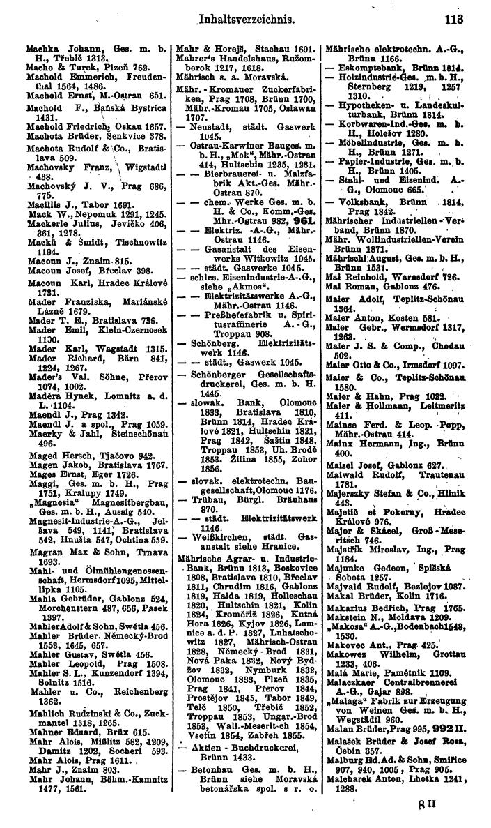 Compass. Kommerzieller Teil 1926: Tschechoslowakei. - Page 137