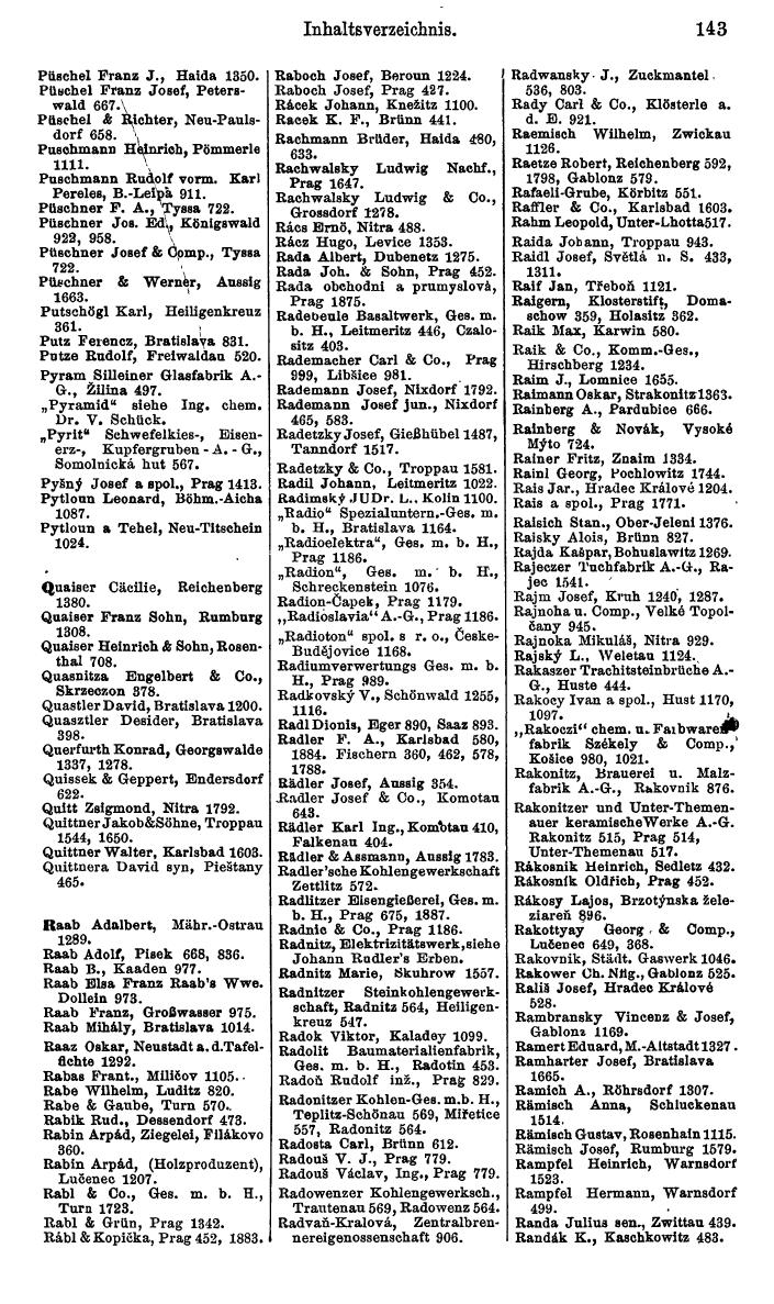 Compass. Kommerzieller Teil 1926: Tschechoslowakei. - Page 167