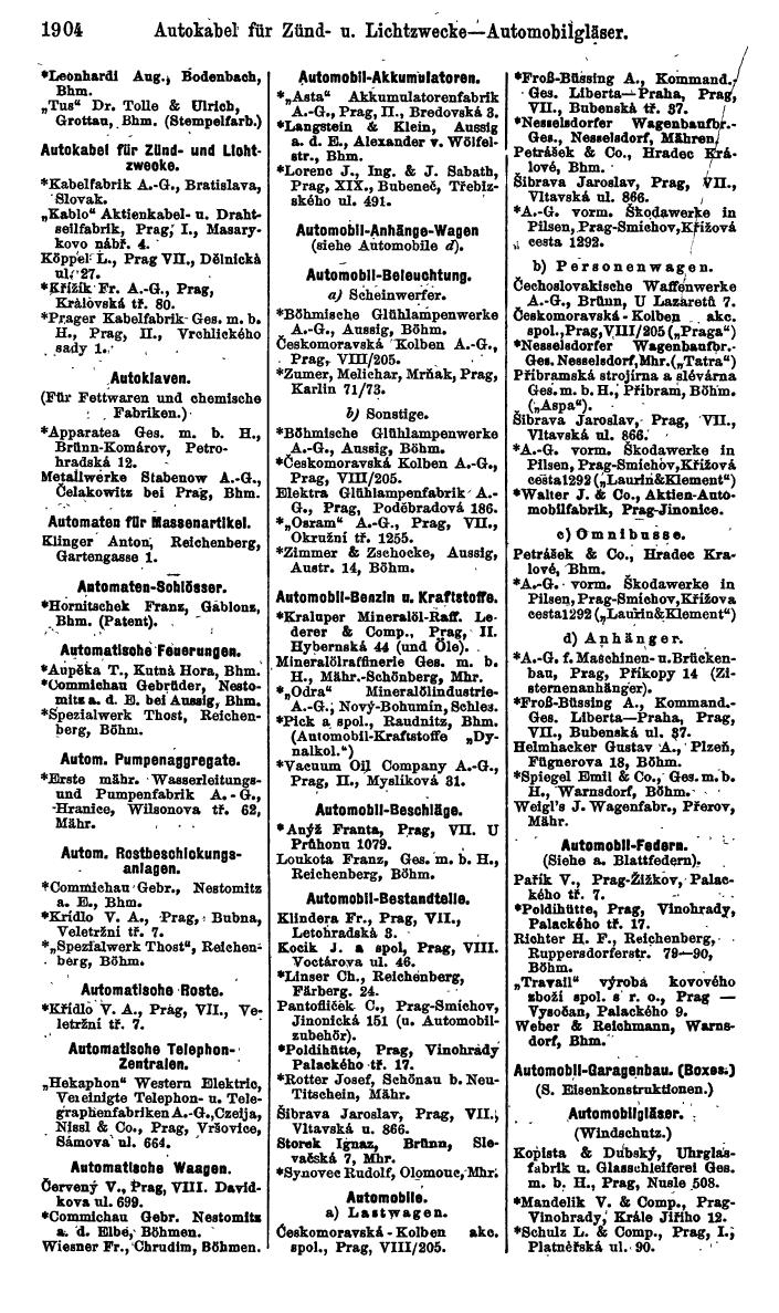 Compass. Kommerzieller Teil 1926: Tschechoslowakei. - Page 1994