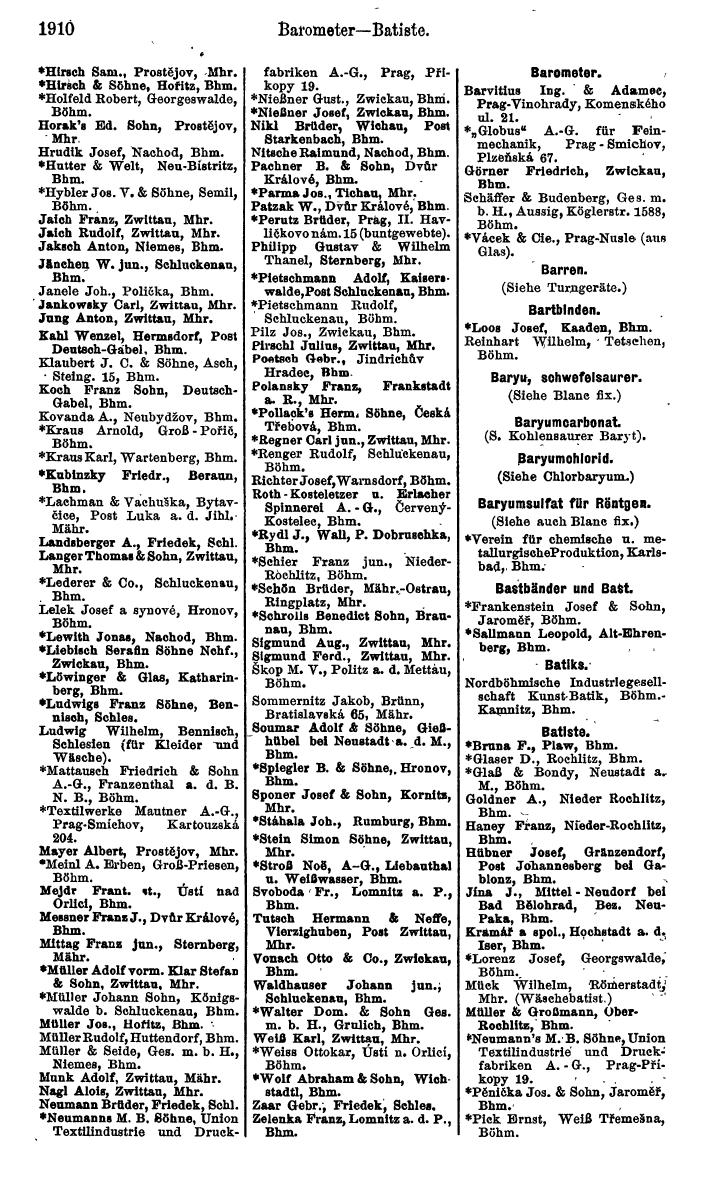 Compass. Kommerzieller Teil 1926: Tschechoslowakei. - Page 2000