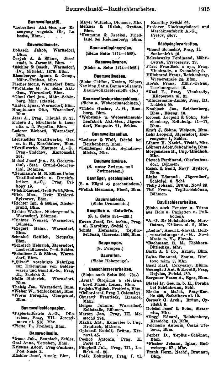 Compass. Kommerzieller Teil 1926: Tschechoslowakei. - Page 2005