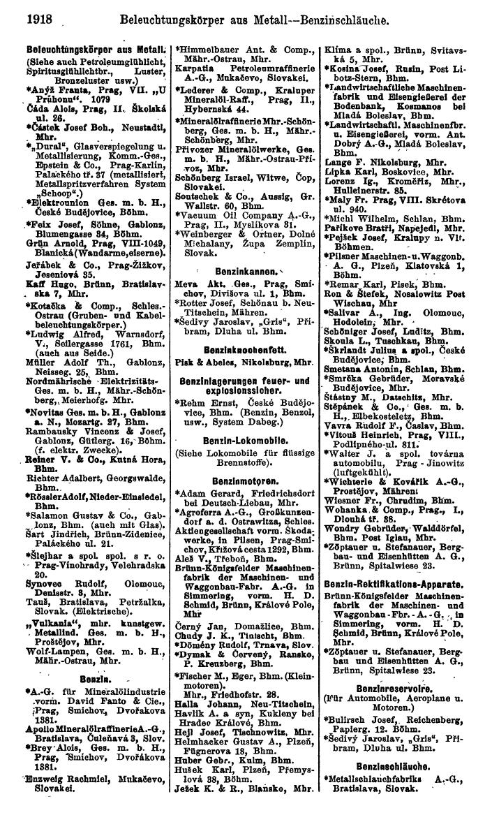 Compass. Kommerzieller Teil 1926: Tschechoslowakei. - Page 2008