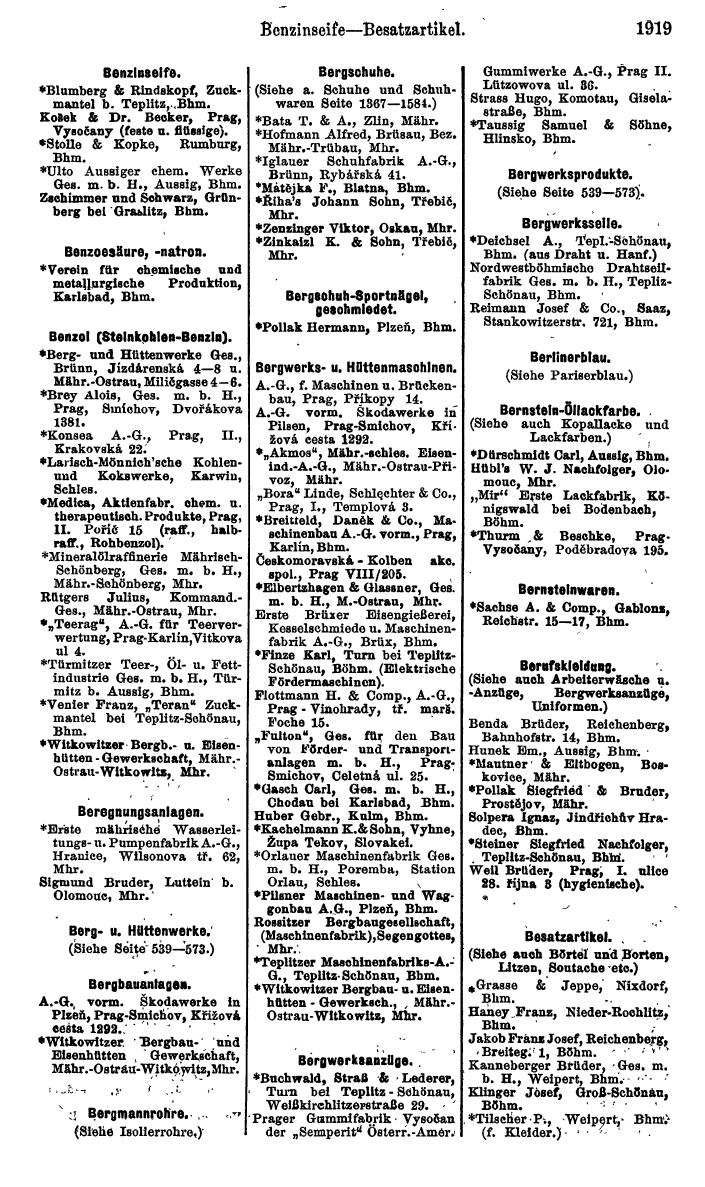 Compass. Kommerzieller Teil 1926: Tschechoslowakei. - Page 2009