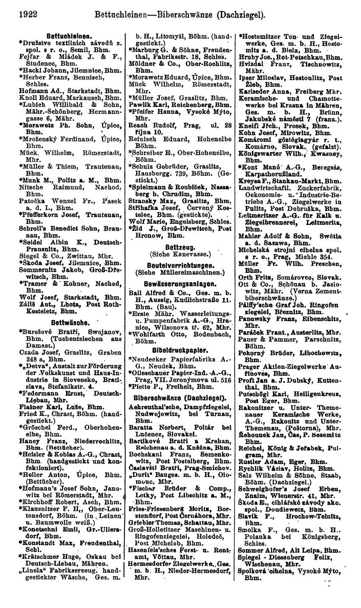 Compass. Kommerzieller Teil 1926: Tschechoslowakei. - Page 2012