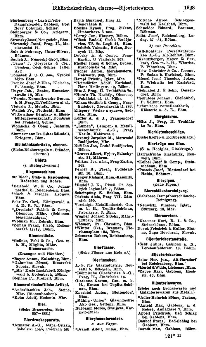 Compass. Kommerzieller Teil 1926: Tschechoslowakei. - Page 2013
