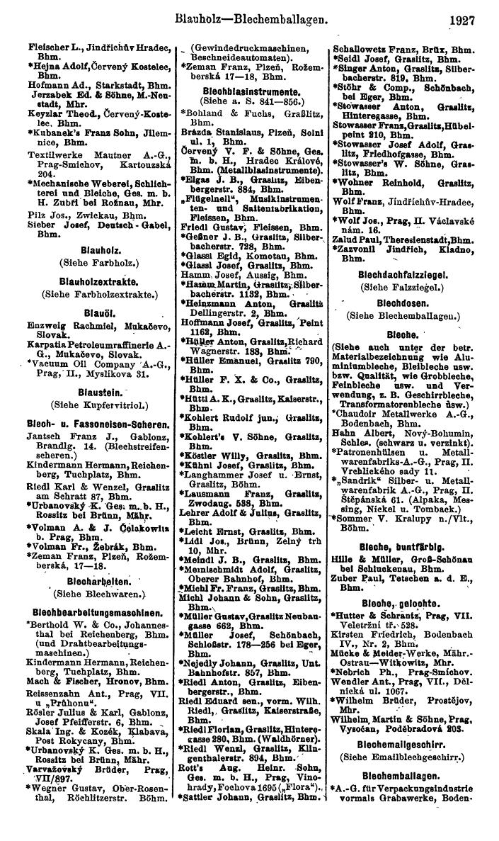 Compass. Kommerzieller Teil 1926: Tschechoslowakei. - Page 2017