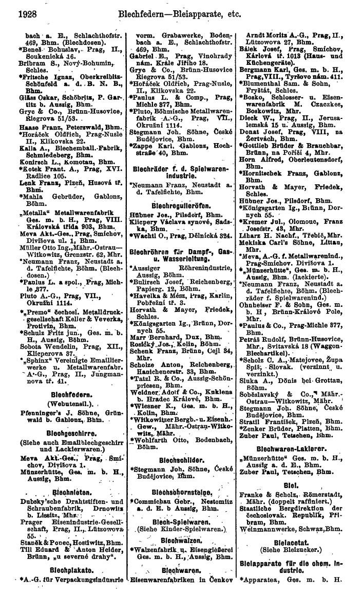 Compass. Kommerzieller Teil 1926: Tschechoslowakei. - Page 2018
