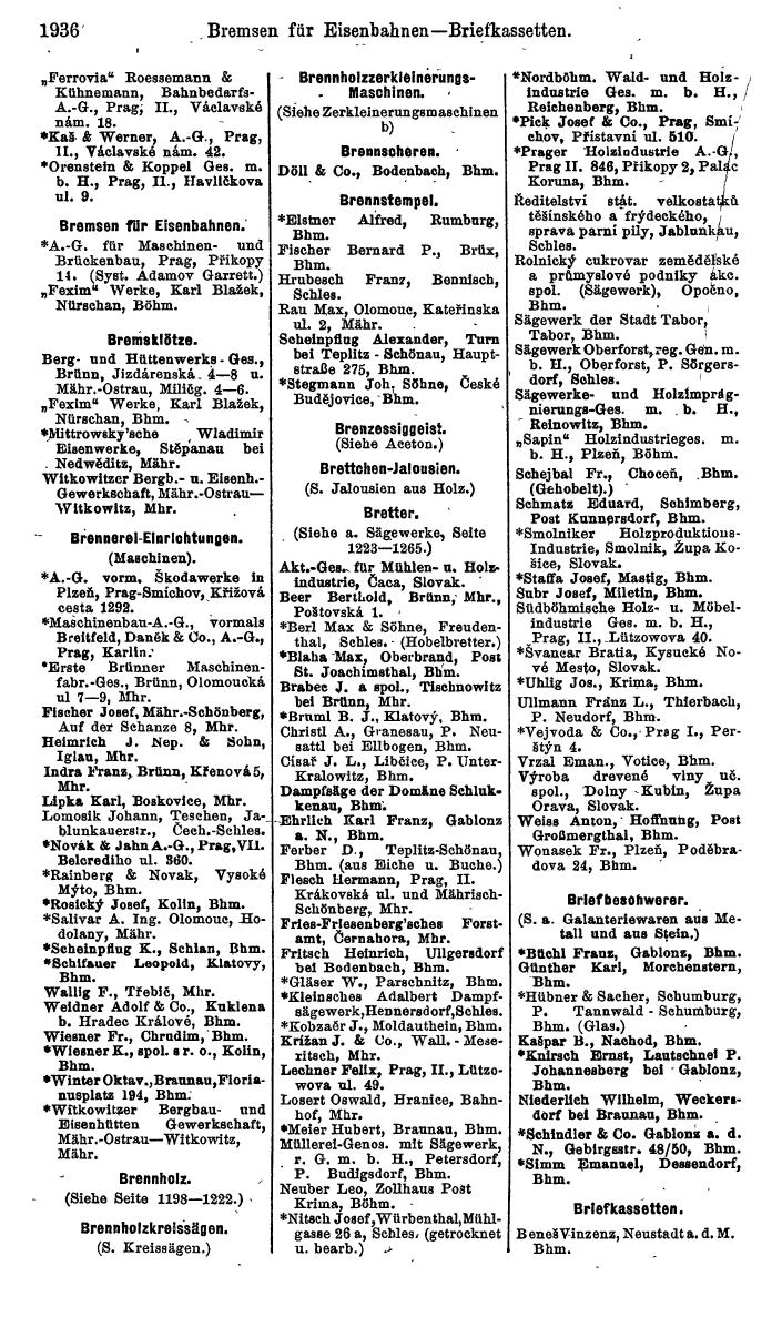 Compass. Kommerzieller Teil 1926: Tschechoslowakei. - Page 2026