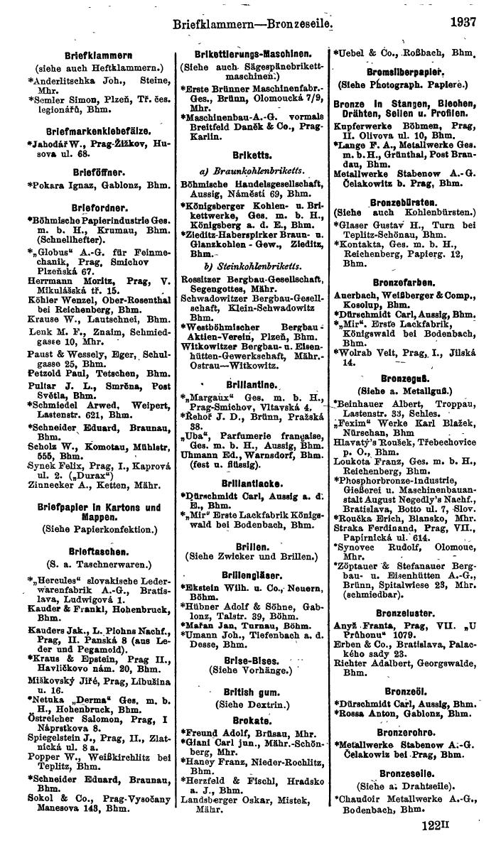 Compass. Kommerzieller Teil 1926: Tschechoslowakei. - Page 2027