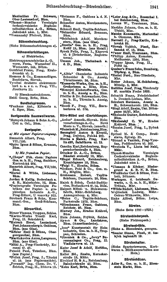 Compass. Kommerzieller Teil 1926: Tschechoslowakei. - Page 2031