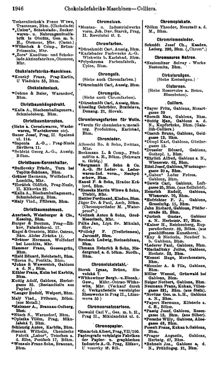 Compass. Kommerzieller Teil 1926: Tschechoslowakei. - Page 2036