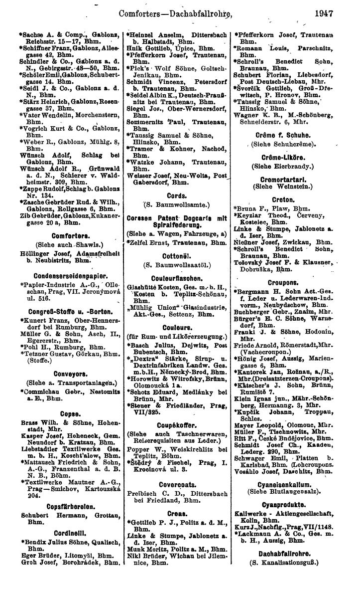 Compass. Kommerzieller Teil 1926: Tschechoslowakei. - Page 2037