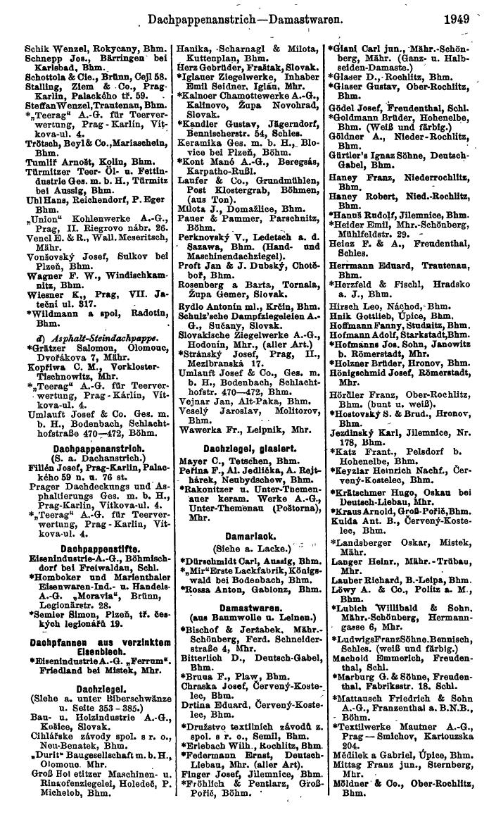 Compass. Kommerzieller Teil 1926: Tschechoslowakei. - Page 2039