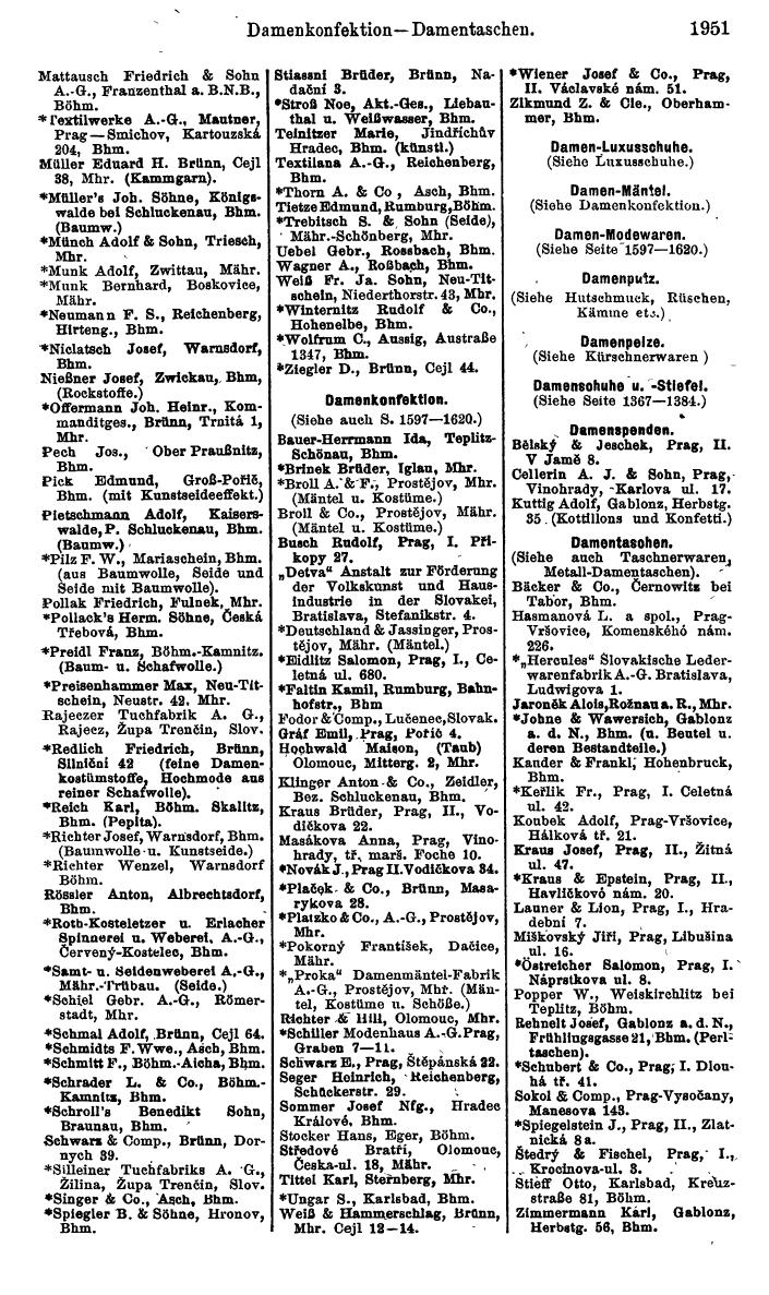 Compass. Kommerzieller Teil 1926: Tschechoslowakei. - Page 2041
