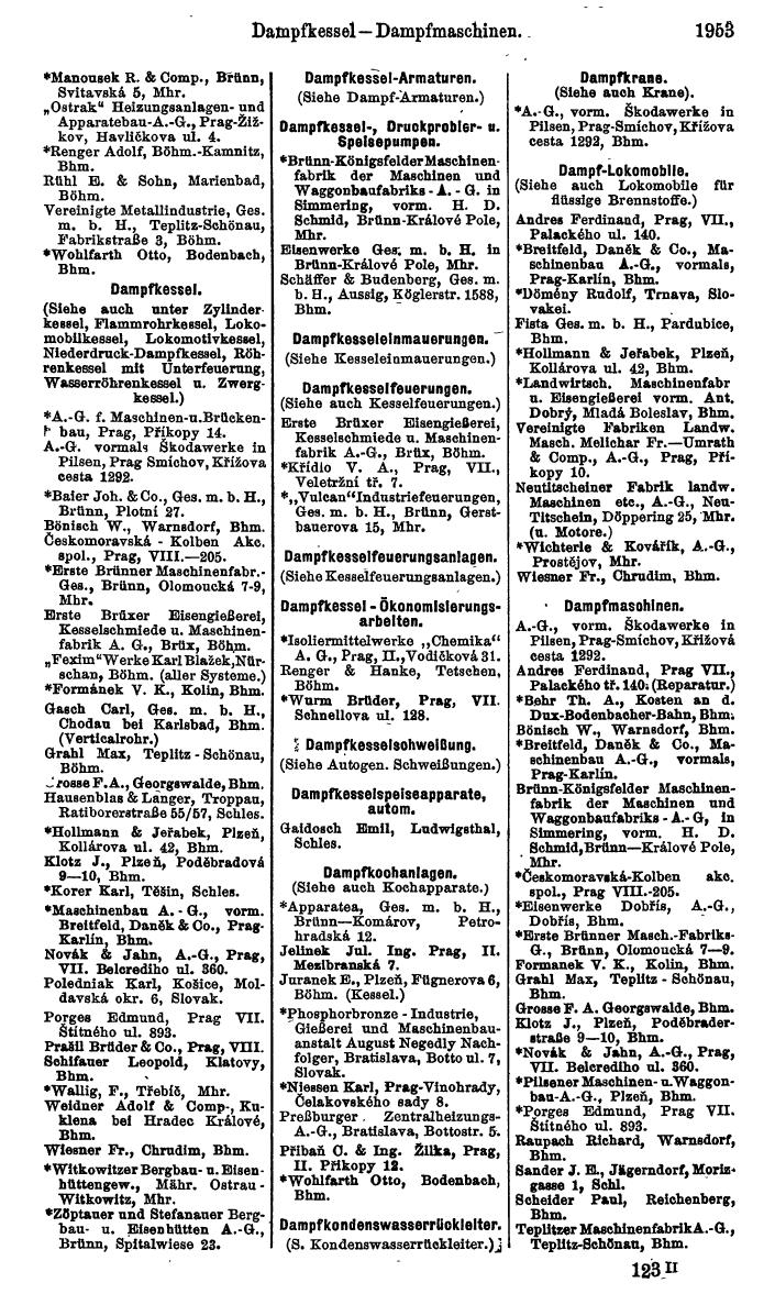 Compass. Kommerzieller Teil 1926: Tschechoslowakei. - Page 2043
