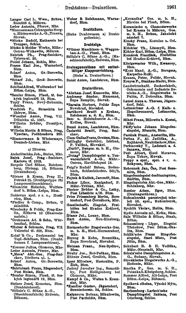 Compass. Kommerzieller Teil 1926: Tschechoslowakei. - Page 2051