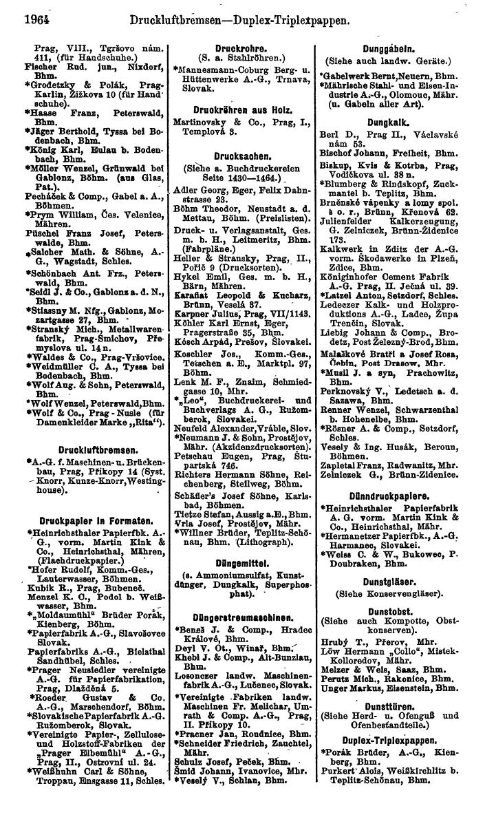 Compass. Kommerzieller Teil 1926: Tschechoslowakei. - Page 2054