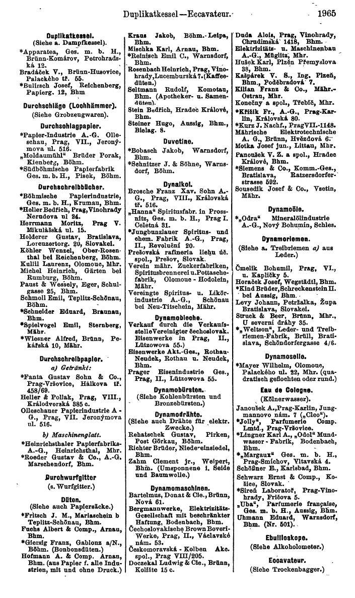 Compass. Kommerzieller Teil 1926: Tschechoslowakei. - Page 2055