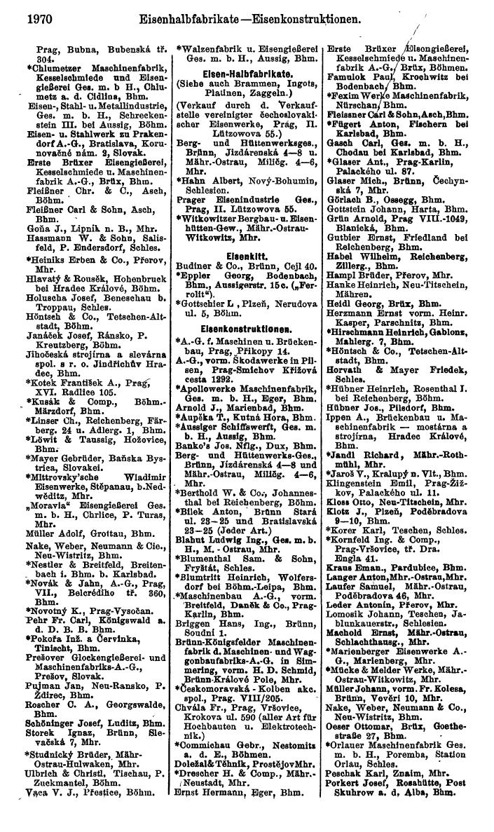 Compass. Kommerzieller Teil 1926: Tschechoslowakei. - Page 2060